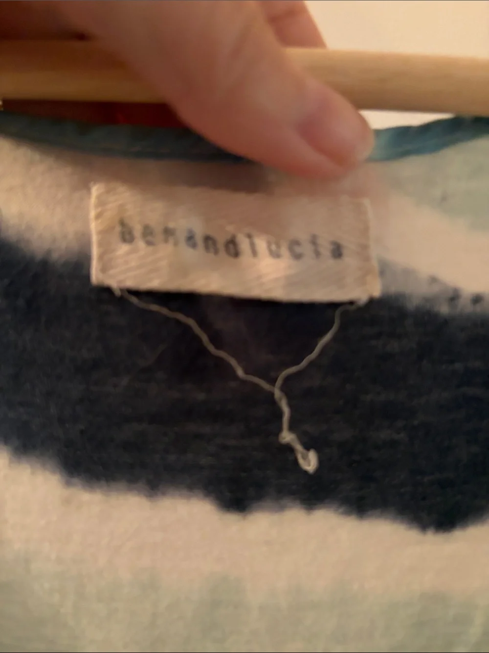 Tie Dyed Blue and White Anthropologie Tank